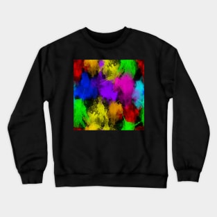 Watercolor splatter effect, brush strokes, spray texture Crewneck Sweatshirt